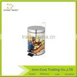 3L Small Cartoon Trash Can With Pedal thumbnail-1