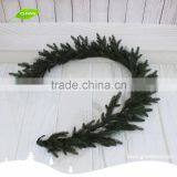 GNW CHGR-1607015 Best Selle PVC Green Grass Pine Needle Christmas Garland for Door Decoration thumbnail-1