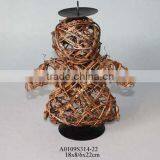 Angel Rattan Candle Stand thumbnail-1