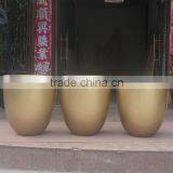 Modern Gold Fiberglass Vase Pot thumbnail-1