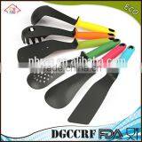 NBRSC High Quality Set of 6 Pieces Colorful Nylon Kitchen Utensils Set Ladle Slotted Strainer Spatula Spoon Solid thumbnail-2
