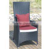 Adjustable Rattan Chair With High Back And Cushion thumbnail-4