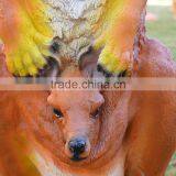 Resin Outdoor Animal Statues Fiberglass Kangaroo Sculpture for Sale thumbnail-5