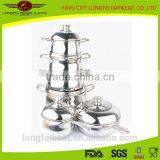 6pcs Two-layer Stainless Steel Milk Pot,fry Pan,soup Pot thumbnail-1