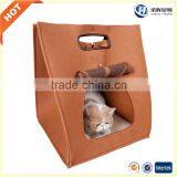 Wholesale 2017 Trending Products Wool Felt Pet Accessories Bed Pet Carrier Cat Carrier Cat House for Outdoor/ Indoor thumbnail-4