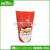 Holiday Item Melamine Red Drinking Cup, Plastic Christmas Santa Claus Printing Plastic Christmas Tumbler thumbnail-1