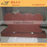 Simple Design Unique India Red Granite Headstone thumbnail-3