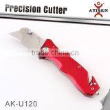 NEW Retractable Folding Utility Knife Box Cutter Blade Safety Side Lock thumbnail-1
