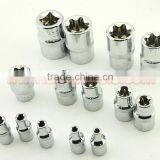 14pcs 1/4 3/8 and 1/2 Drive E-type Socket Set Star Socket Wrench thumbnail-4