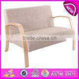 Modern Design Living Room Sofa Chairs,Fashion Comfortable Wooden Sofa Chair,hot Sale Wooden Toy Sofa Chair W08F031 thumbnail-1
