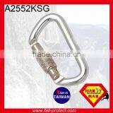 Screw Lock Mountaineer Climbing 28KN Carabiner Made Of Aluminum thumbnail-1