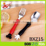 BXZ15 Adorable Cute Carton Cutlery Set Kitchen Utensils Baby Spoon and Fork Set thumbnail-1