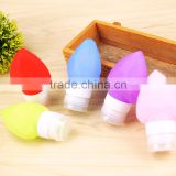 2017 Hot Sale Colorful Heart Shape Travel Bottles Set Silicone Package Bottles Set thumbnail-2