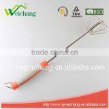 WCJ498 Stainless Steel Rotary Egg Whisk, Egg Beater,Stainless Steel Wire Manual Whisk Rotary Egg Beater Hand Mixer Kitchen Gadge thumbnail-1