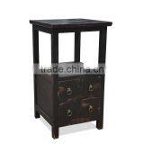 Nightstands Vintage Style 4 Drawers Mahogany Wood thumbnail-4