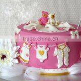 1 PC 2015 Pop 3D Baby Clothes Shower Silicone Mould Fondant Kitchen Cake Mold for Chocolate Baking Tool thumbnail-2