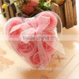 Whosale Weeding Gift Heart-shaped Six Boxed Artificial Rose Soap Flower thumbnail-2