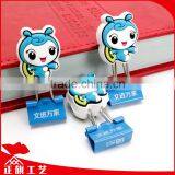 Business Gift OEM Soft PVC Toy Designs 19mm Binder Clips With Printing thumbnail-5