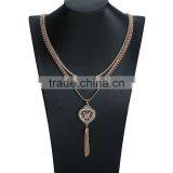 Big Brand ZA Multi Chain Pendant Sweater Necklace Jewelry Hot Sale thumbnail-3