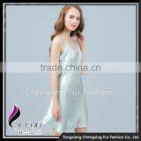 CXDDQ03 Simplicity Femme Sexy Silky Satin Chemise Nightgown Lingerie Sleepwear thumbnail-5