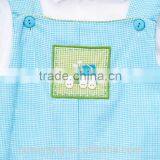 Wholesale Baby Clothes 100% Cotton Western Kids Wear Suspender Set Summer Boys Infant Short Cotton Baby1 Set Newborn Clothes thumbnail-3