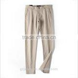 OEM Fashion Style Khaki Men Pants 100% Cotton Twill Slim Chinos Pants Men thumbnail-4