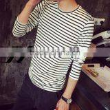 Men Stripe Long Sleeve Cheap Tshirt thumbnail-1
