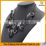 The New European and American Big Colorful Fashion Jewelry With Leaf Shape and Diamond thumbnail-5