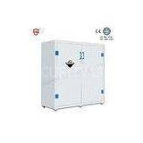 Cleanroom Safe Plastic Solvent Acid / Alkaline Corrosive Storage Cabinet With 2 Fixed Shelves / Dual thumbnail-1
