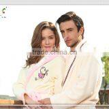 Velvet Terry Bathrobe Spa Bathrobe High Quality thumbnail-1