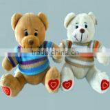 Yangzhou Soft Toy Factory Supply Plush Bear Toy Wearing T-shirt thumbnail-1