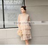 Fashion Pregnant Women Sex Images Lace Ruffle Maternity Photography Dress thumbnail-4