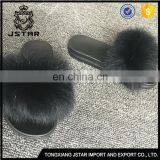 Various Styles Kids Fancy Slippers Child 100%Fox Fur Flat Slipper thumbnail-1