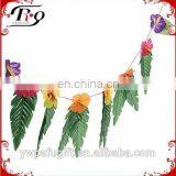Hawaii Large Plastic Leaves Garland