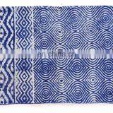 Ethnic Rugs Indian Hand Blocked Print Area Rug 4X6 Hand Woven Dhurrie Runner Rug thumbnail-3