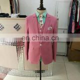 Pink Green High Quality 2017 new design Men Suits Free Shipping