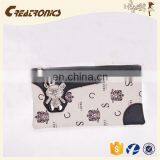 CR Low MOQ Requirements Multicolor Surface Inlaid Lovely Little Bear Black Stylish Noble Women's Wallets