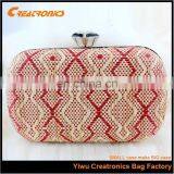 Color Knitting Evening Bag , Special Elegant Hand Clutch Bags