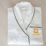 Professional High Quality White Waffle Bathrobe for Hotel thumbnail-3