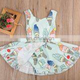 Lovely Ice Printed Newborn Baby Jumpsuit Summer Baby Girl Dress thumbnail-3