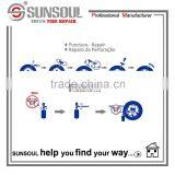 SUNSOUL Puncture Repair Liquid Tyre Sealant Inflator Co2 Bicycle Bag SC1603 thumbnail-3