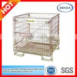 Collapsible Wire Mesh Container for Forklifts