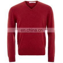 Mens Fine Knitwear Best V Neck Wool Cashmere Sweater thumbnail-1