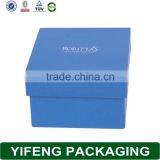 Logo Silver Foil Wholesale Blue Handmade Paper Watch Box thumbnail-3