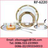 Hot Sale Round Shape Daily Used White Porcelain Custom Printed Dinnerware for Holiday Gift thumbnail-1