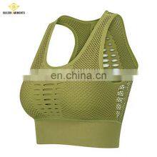 Top Sports Bras Fitness Gym Running Sportswear Women's Underwear Push Up Brassiere Plus Size Yoga Bra thumbnail-5