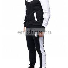 Men's Hooded Sweater Suit Spring and Autumn Color Matching Leisure Sports Fitness Training Suit Cardigan Sweater thumbnail-5