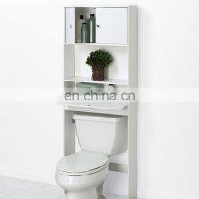 Wooden Bathroom Cabinet Design Cabinet White With Doors and Shelves thumbnail-2