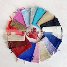 Perfect Small Travel Korean Style Luxury Makeup Custom Christmas Draw String Linen Jewelry Bag thumbnail-2