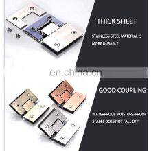 Heavy Duty Door Hinge Premium Oem Factories Wall to Glass Clamp Hinges Stainless Steel Shower Glass Hinges thumbnail-4